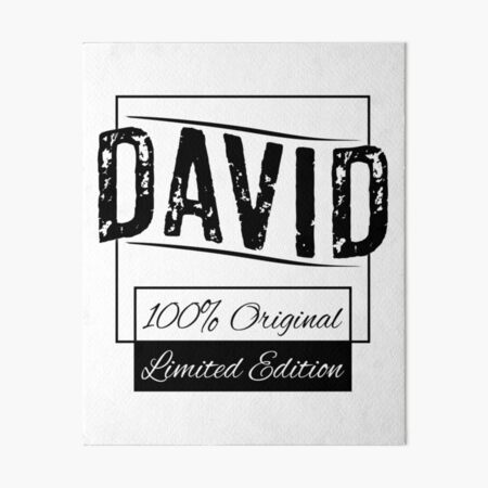 Item preview, David 100% Original. Limited Edition designed and sold by rodmendonca.