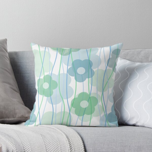 Item preview, Beautiful transparent blue flower print designed and sold by illucesco.