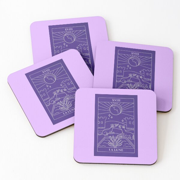 Item preview, La Lune (The Moon) Tarot Card XVIII designed and sold by frnknsteinn.