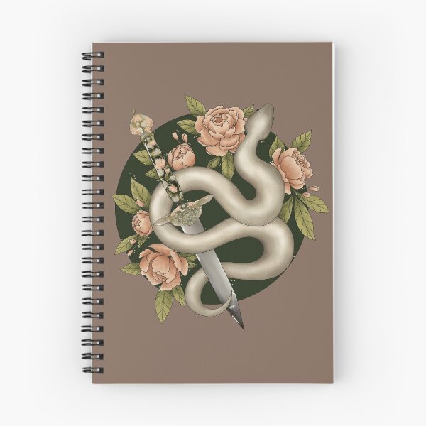 Item preview, white snake, flower dagger designed and sold by SleepyPoets.
