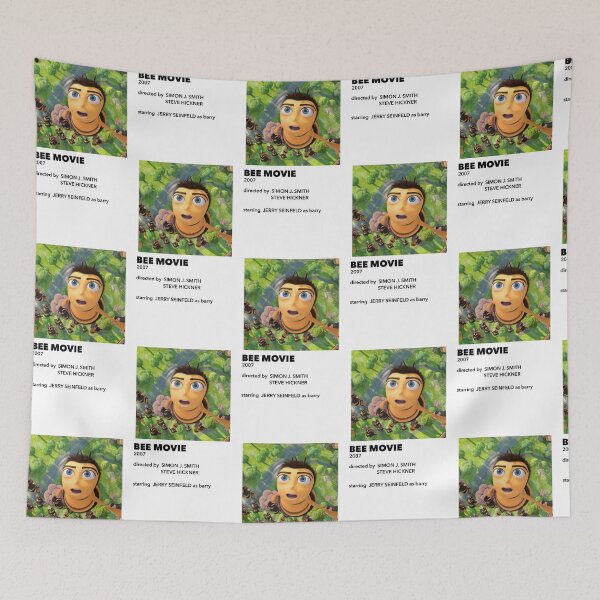 Item preview, the bee movie minimal movie poster designed and sold by cool stickerz.