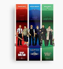 The Cornetto Trilogy. Metal Print