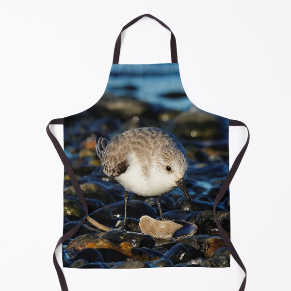 Item preview, Cute Sanderling Dines on Tasty Clam designed and sold by walkswithnature.
