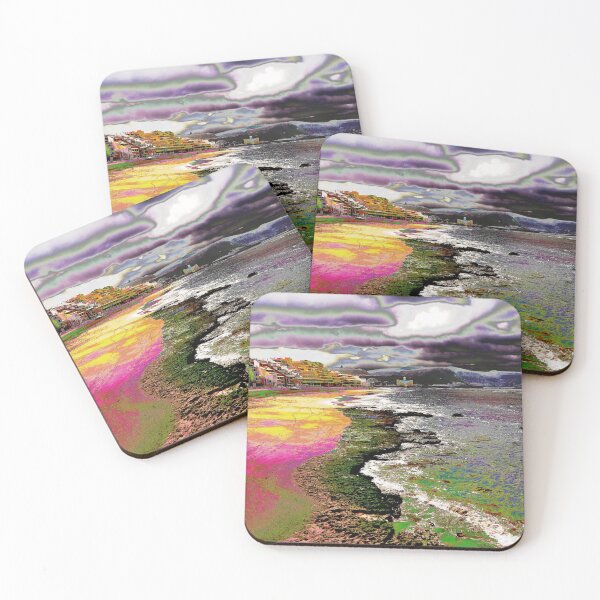 Item preview, City Beach Colorful Landscape designed and sold by GoodVibesOcean.
