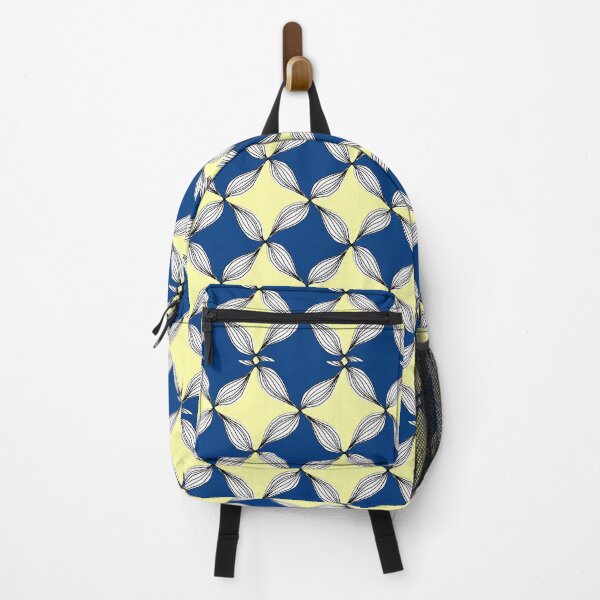 Item preview, Lemon yellow blue flower Patterns designed and sold by Eve :).