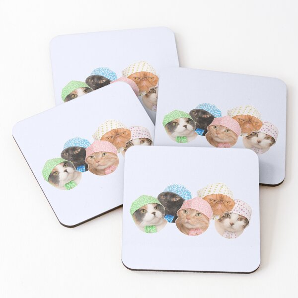 Item preview, cats in pastel hats designed and sold by promisesarelies.