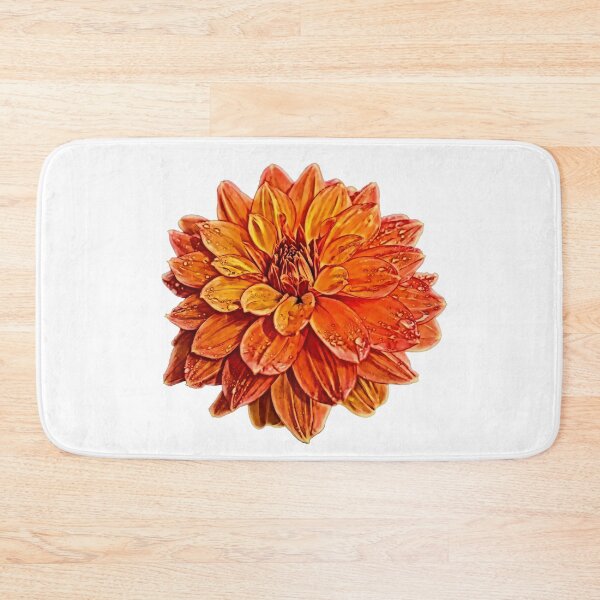 Item preview, Cartoonified Orange Dahlia designed and sold by Amberjays.