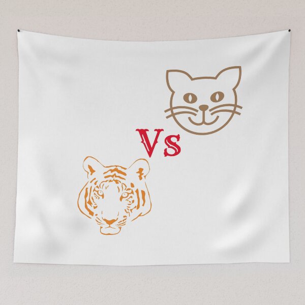 Item preview, Cat Vs Tiger. designed and sold by alaa-mohamed11.