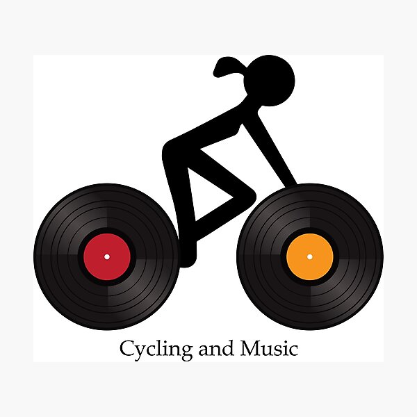 Item preview, Cycling and Music designed and sold by marcosty.