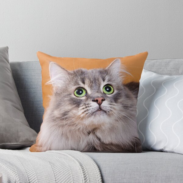 Item preview, Charming fluffy kitten Siberian cat designed and sold by utekhina.
