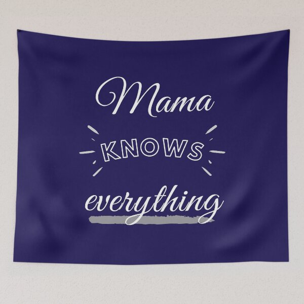 Item preview, Mama knows everything colourful  designed and sold by Moleva.
