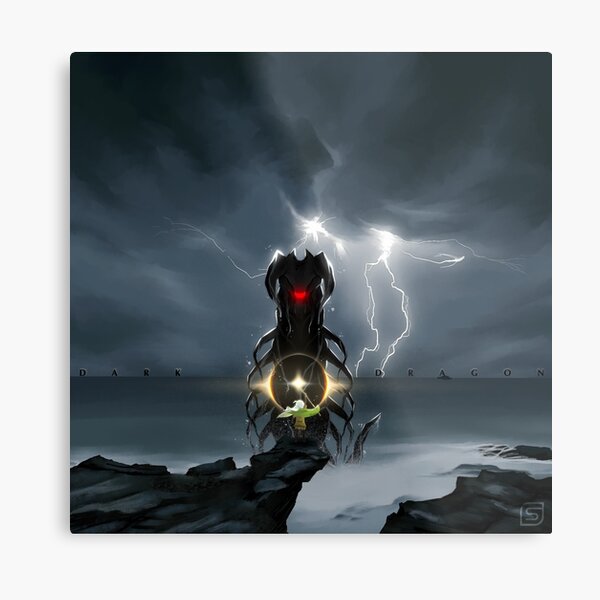 SkyInspired - DARK DRAGON Metal Print