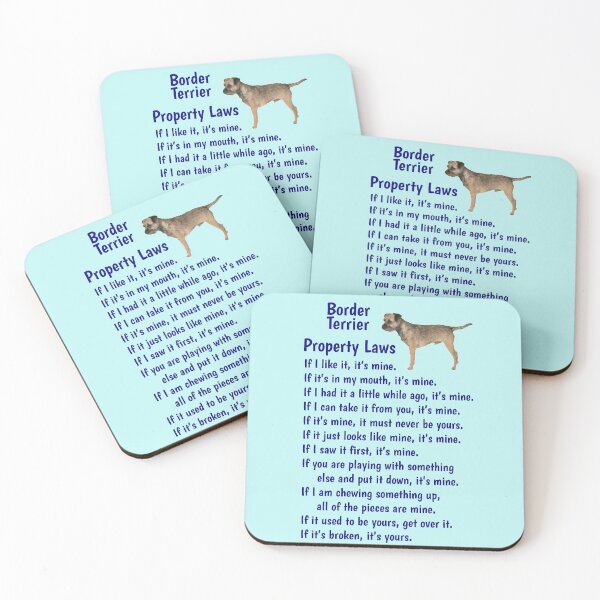 Item preview, Border Terrier - property laws  designed and sold by thepetcellar.