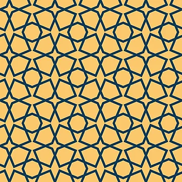 Artwork thumbnail, Geometric Islamic Seamless Pattern by NeteDesign