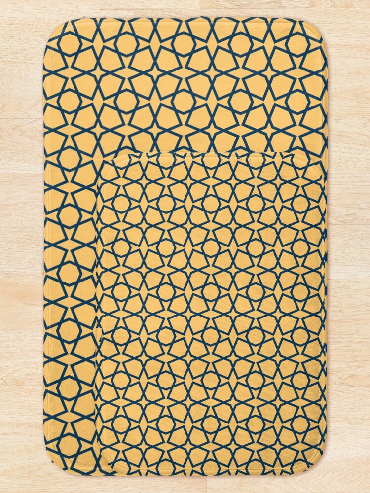 Thumbnail 5 of 6, Bath Mat, Geometric Islamic Seamless Pattern designed and sold by NeteDesign.