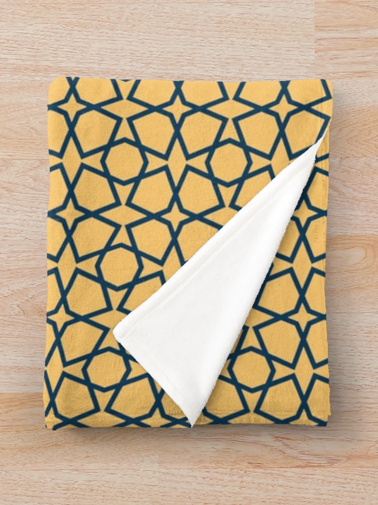 Thumbnail 3 of 6, Throw Blanket, Geometric Islamic Seamless Pattern designed and sold by NeteDesign.
