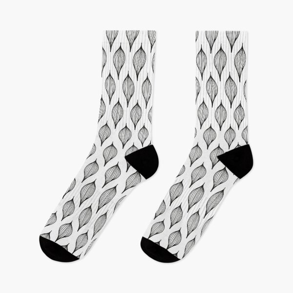 Item preview, Black and White organic shape pattern designed and sold by OneCreativeLab.