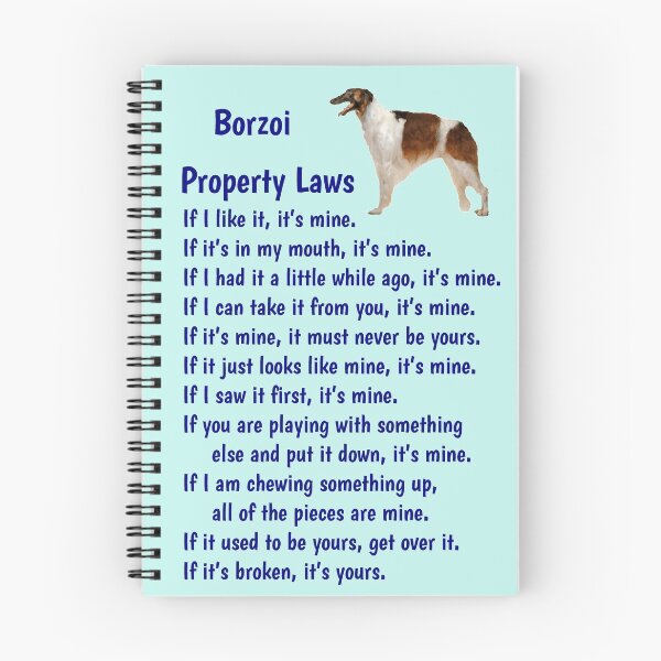 Item preview, Borzoi - property laws  designed and sold by thepetcellar.