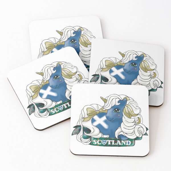 Item preview, Scotland Unicorn Pony Flag designed and sold by My Dreamy Nostalgia.