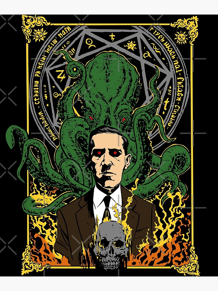 Disover Lovecraft Tribute Premium Matte Vertical Poster