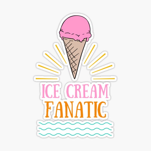 Ice Cream Fanatic Cute Ice Cream Cone Gelato Sundae I Love Ice Cream Scoop  Soft Serve Magnet for Sale by KLINESTORE