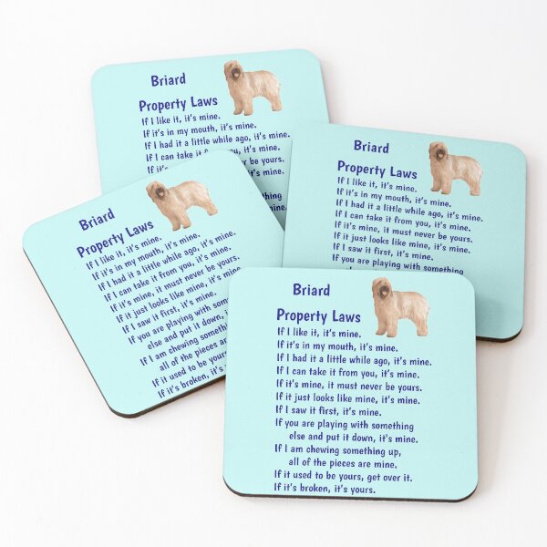 Item preview, Briard - property laws  designed and sold by thepetcellar.