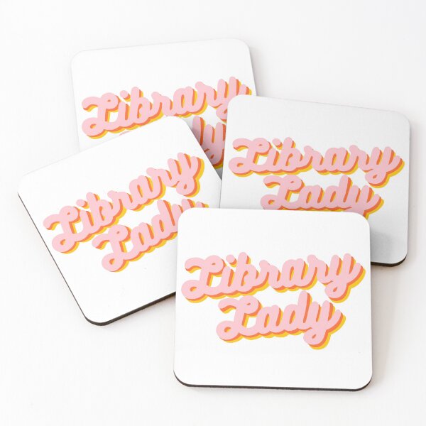 Item preview, Retro Library Lady Design in Pink, Yellow, & Orange  designed and sold by WildeandCo.