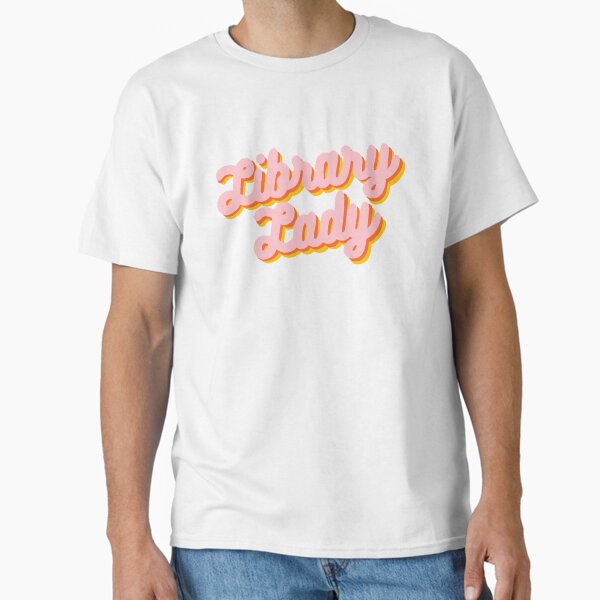 Item preview, Retro Library Lady Design in Pink, Yellow, & Orange  designed and sold by WildeandCo.