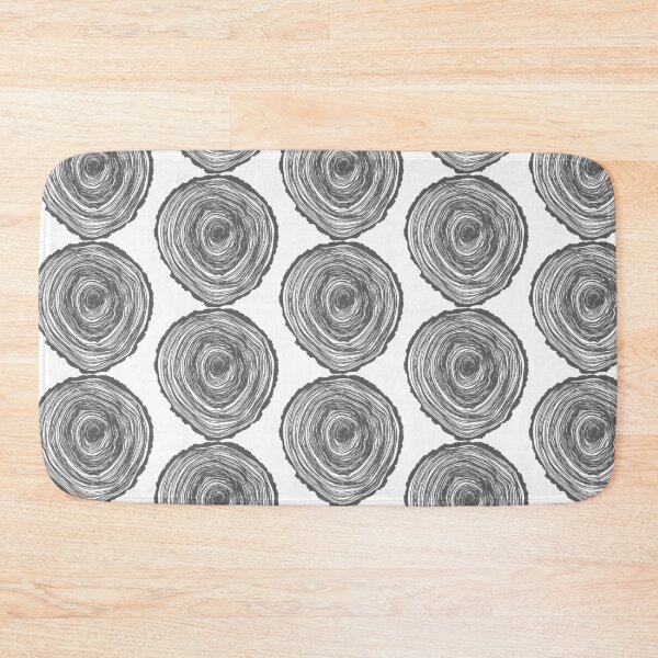 Item preview, Сross-section of a tree hand-drawn. Black sawn wood. designed and sold by Kizuneko.