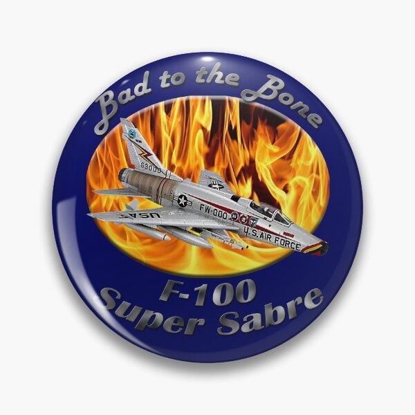 Artikelvorschau, F-100 Super Sabre Bad To The Bone entworfen und verkauft von hotcarshirts.