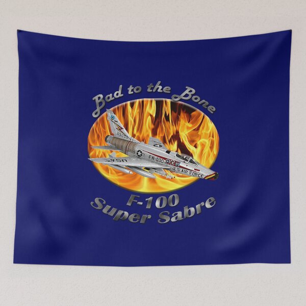 Item preview, F-100 Super Sabre malo hasta los huesos designed and sold by hotcarshirts.