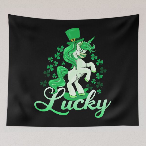 Item preview, Cute St Patricks Day Unicorn with a green leprechaun hat- Lepricorn gift for kids designed and sold by Artsy Apparels.