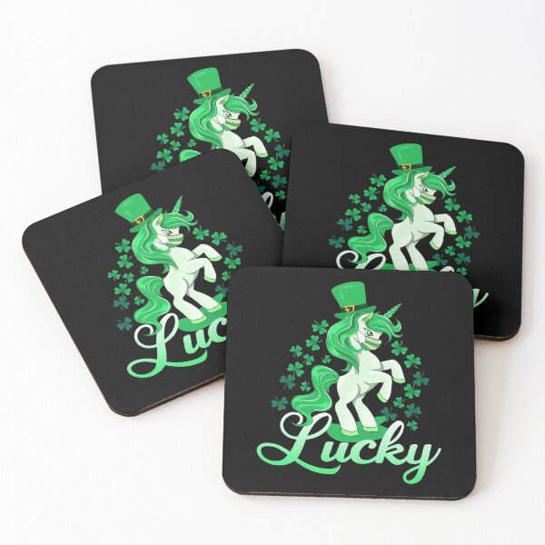 Item preview, Cute St Patricks Day Unicorn with a green leprechaun hat- Lepricorn gift for kids designed and sold by Artsy Apparels.