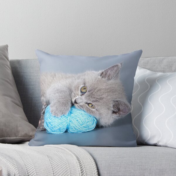 Item preview, Charming fluffy kitten British cat designed and sold by utekhina.