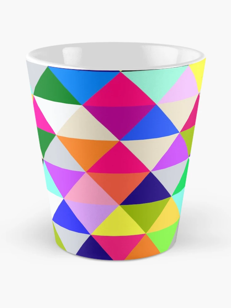 Thumbnail 2 of 4, Coffee Mug, Patterns triangle color designed and sold by RazzArt.