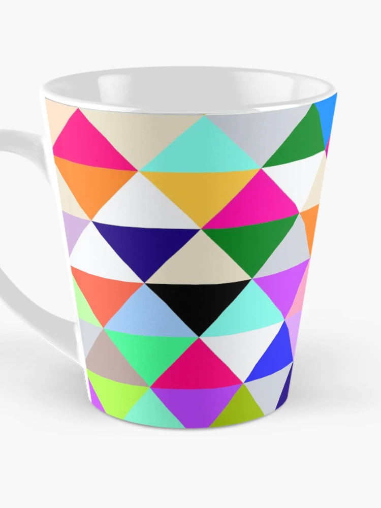 Thumbnail 3 of 4, Coffee Mug, Patterns triangle color designed and sold by RazzArt.