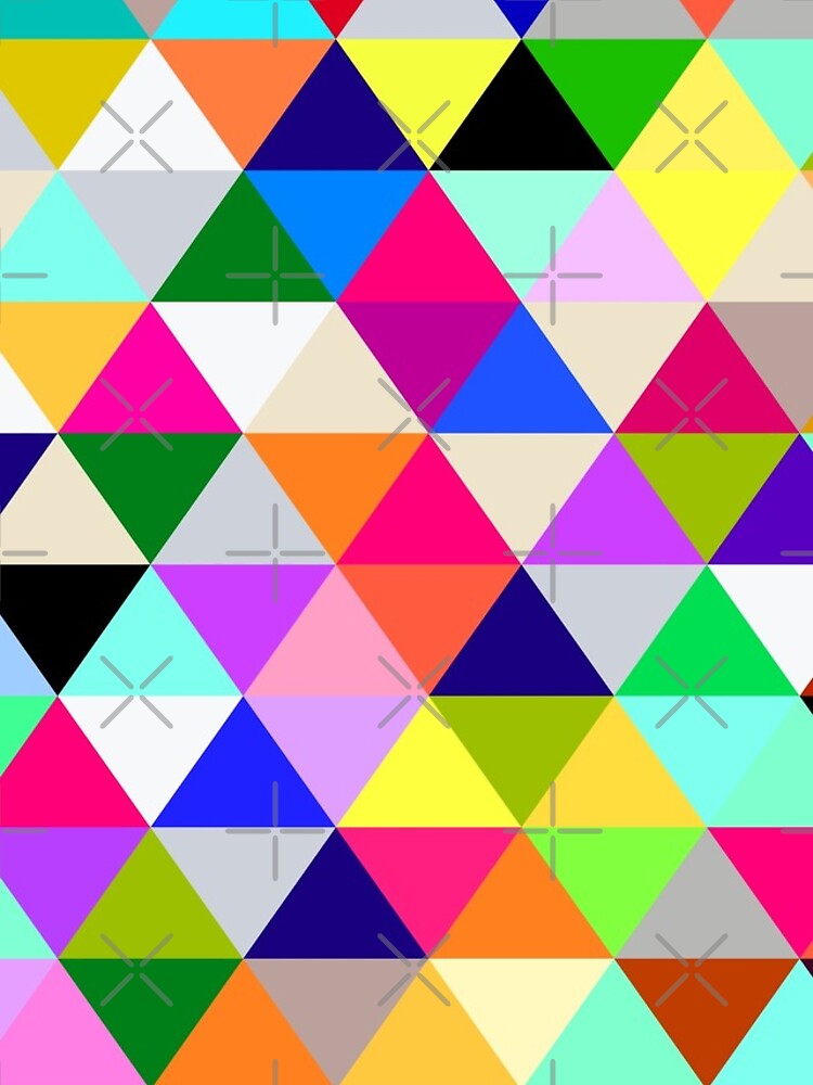 Thumbnail 4 of 4, iPhone Case, Patterns triangle color designed and sold by RazzArt.
