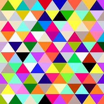 Artwork thumbnail, Patterns  triangle color by RazzArt