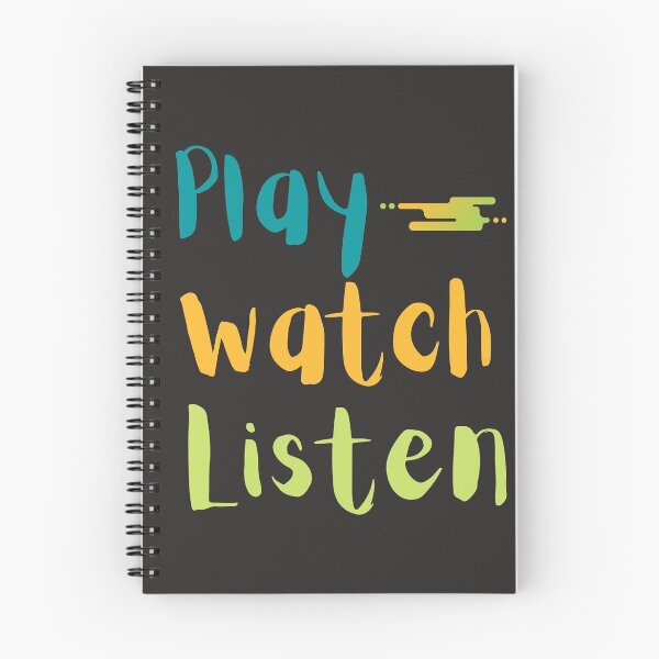 Item preview, Play Watch Listen Quote designed and sold by Schuva.