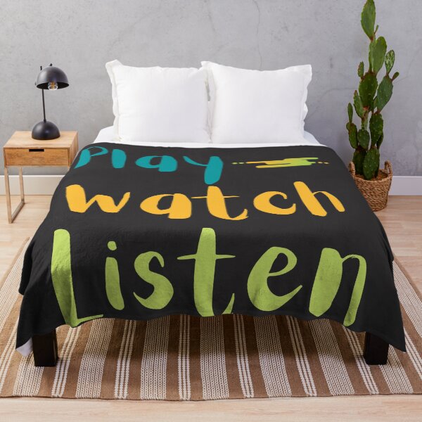 Item preview, Play Watch Listen Quote designed and sold by Schuva.