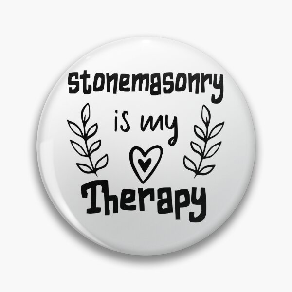Item preview, Stonemasonry Is My Therapy Stonemason Art, stonemasonry, Funny Stonemason, Stonemason Quote designed and sold by Aerial Addicts.