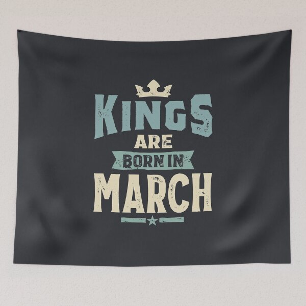 Item preview, Mens Kings Are Born In March Boys Birthday  designed and sold by cidolopez.