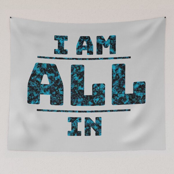 Item preview, I am ALL in blue marble design designed and sold by myseptember18th.