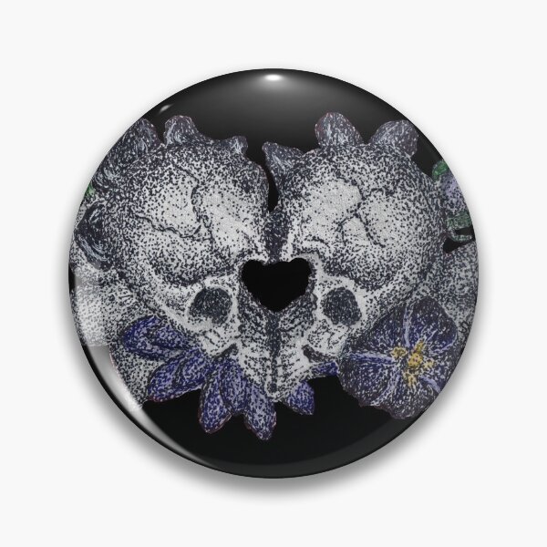 Item preview, 2 Skulls, 1 Heart designed and sold by DotInk.