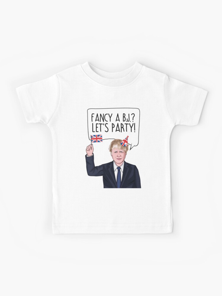 Boris Johnson Fancy A Bj Kids T Shirt By Popdesigner Redbubble