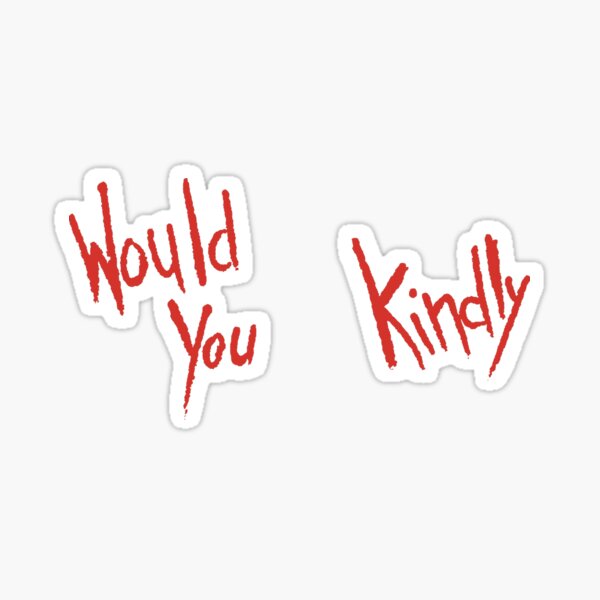 BioShock – Would You Kindly (Solid Red) Sticker
