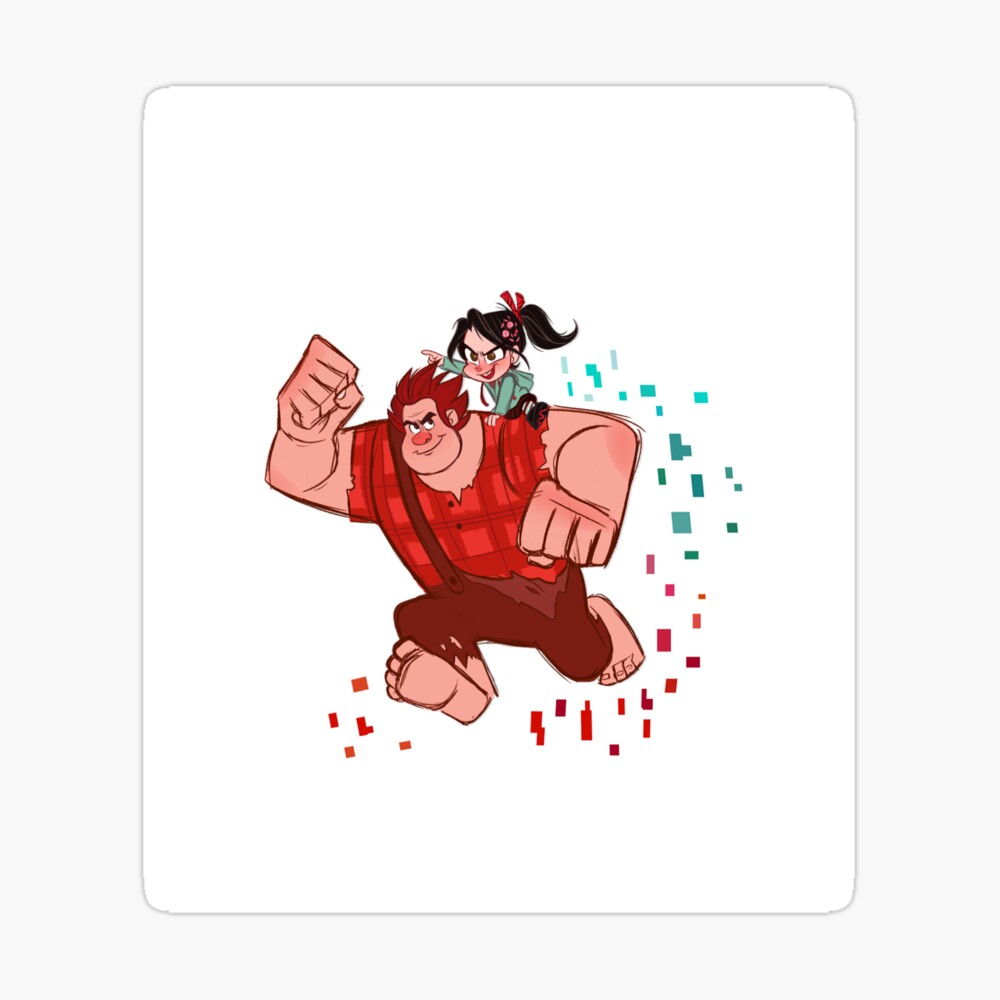 Wreck it ralph | Ralph and Vanellope piggy back