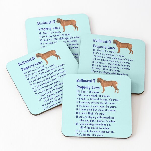 Item preview, Bullmastiff - property laws  designed and sold by thepetcellar.