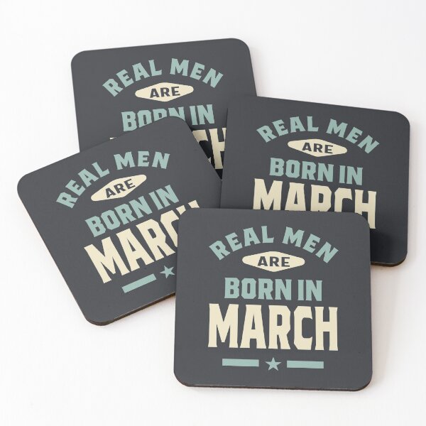 Item preview, Real Men Are Born In March Mens Boys Birthday designed and sold by cidolopez.