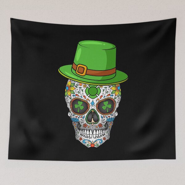 Item preview, Saint Patricks Day Sugar Skull St. Patrick Day of The Dead designed and sold by PIODesign.
